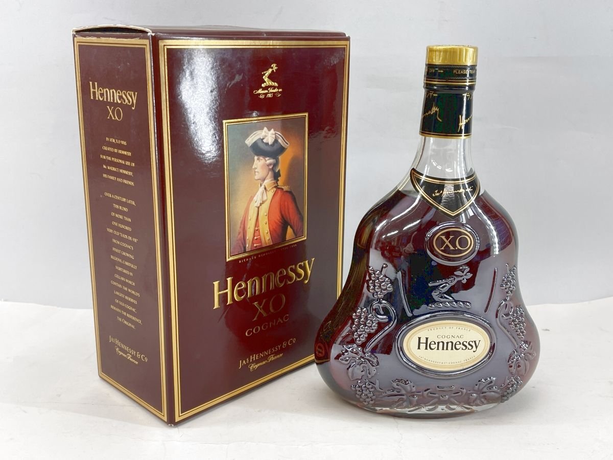 飲料 Hennessy コニャック XO ヘネシー 金キャップ クリアボトル 700ミリ