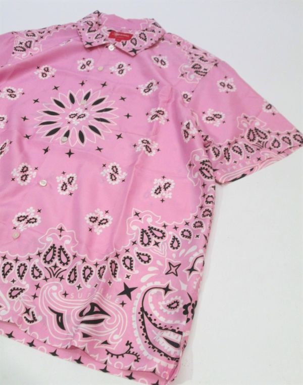 正規品 21SS Supreme Bandana Silk S/S Shirt シュプリーム バンダナ柄