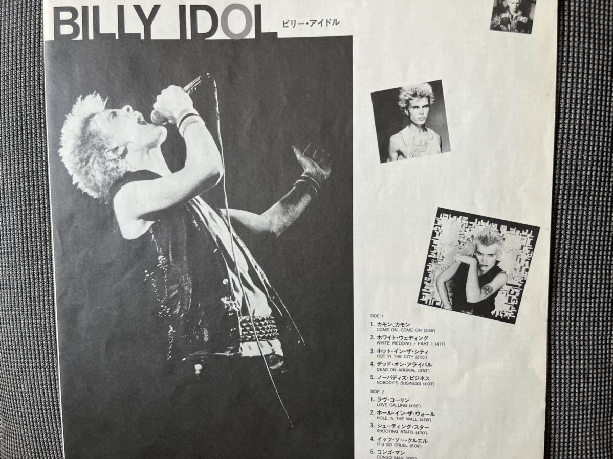 ⁄ IDOL BILLY Idol 公式通販 - Billy 直筆サイン入りレコード ビリー