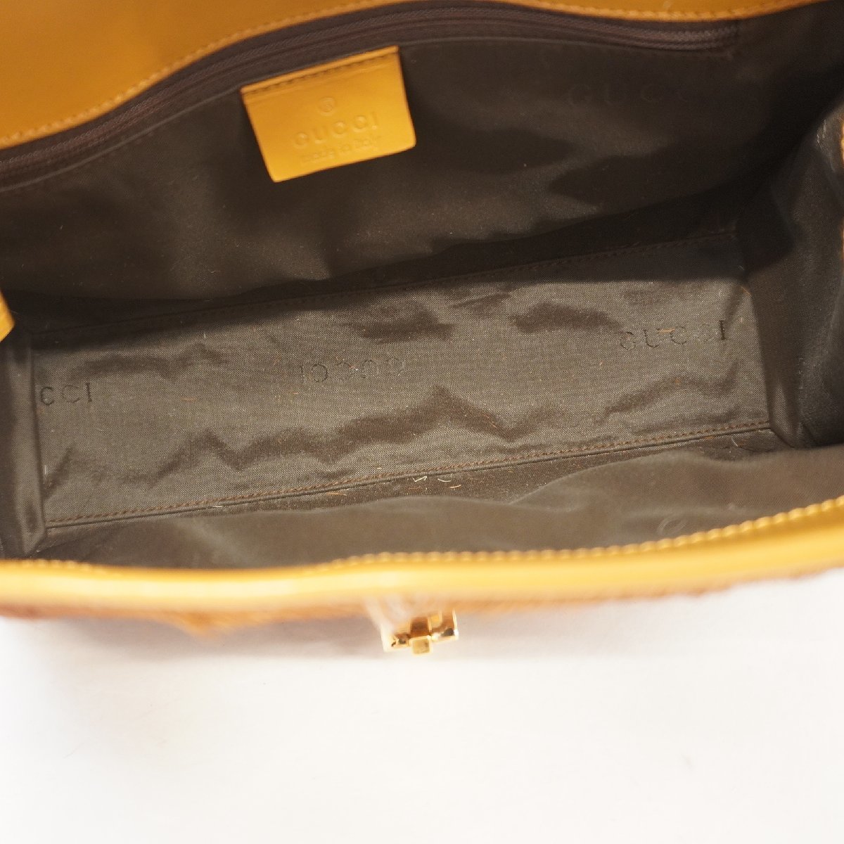 美品】GUCCI ジャッキー ゼブラ柄 ハラコ 茶 美品】GUCCI ジャッキー