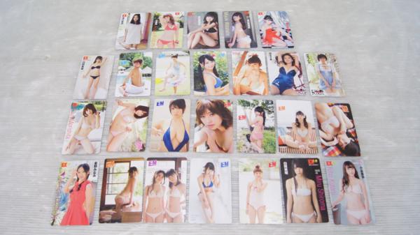 ★ 金券 テレカ 50度 山田菜々 渡辺美優紀 他 26枚セット ★