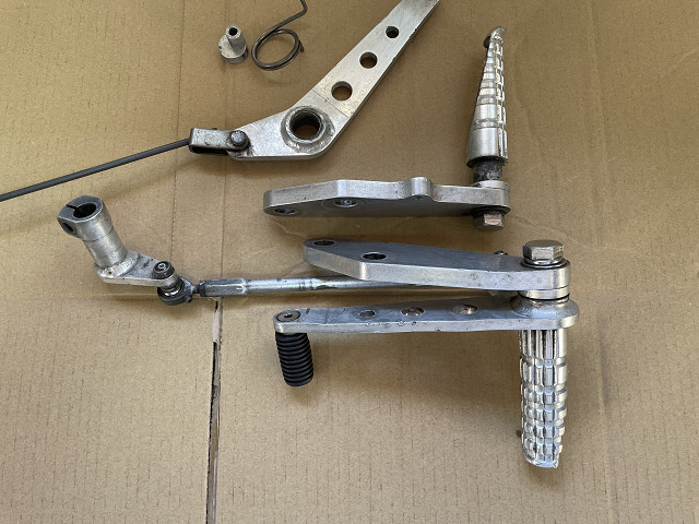 SR400 WM バックステップ ジャンク 部品取り修理ベースに 検 