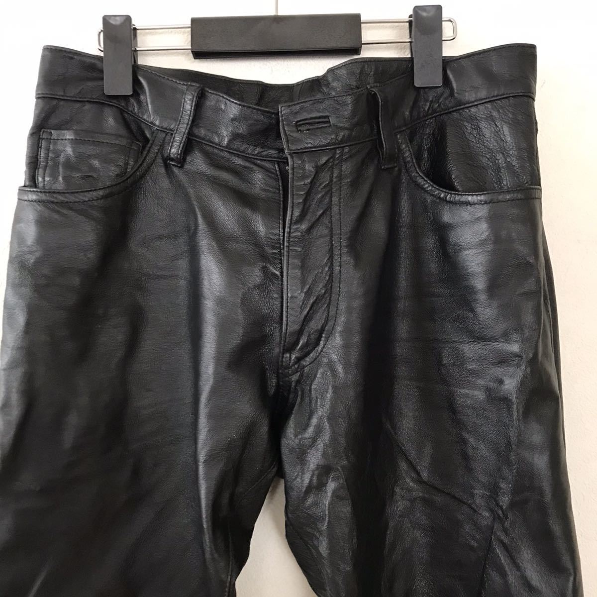 COMME CA ISM コムサイズム レザーパンツ 革パンツ COMME CA ISM/コムサイズム☆本革/豚革/バイク☆レザーパンツ/革パンツ