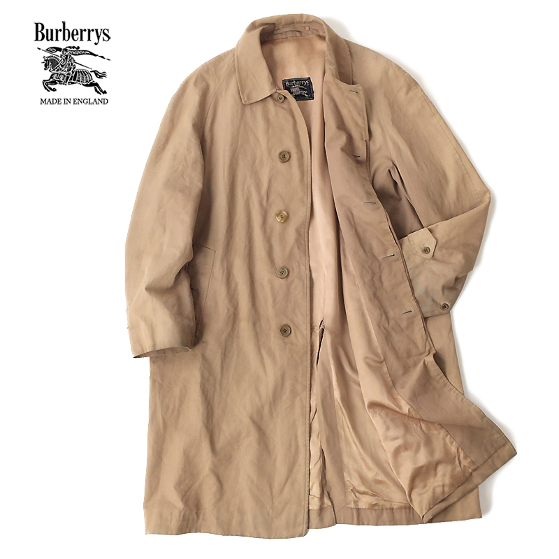 英国製 Burberrys バーバリー 70s 70年代 ステンカラーコート バルマ