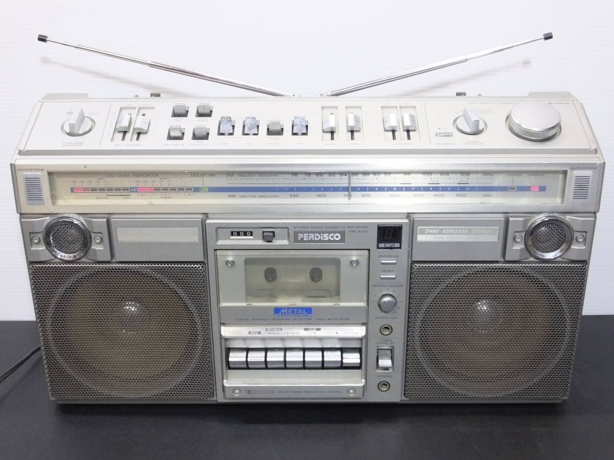 ♪◇送料無料↓昭和レトロ PERDiSCOラジカセ TRK-8290 日立 HITACHI