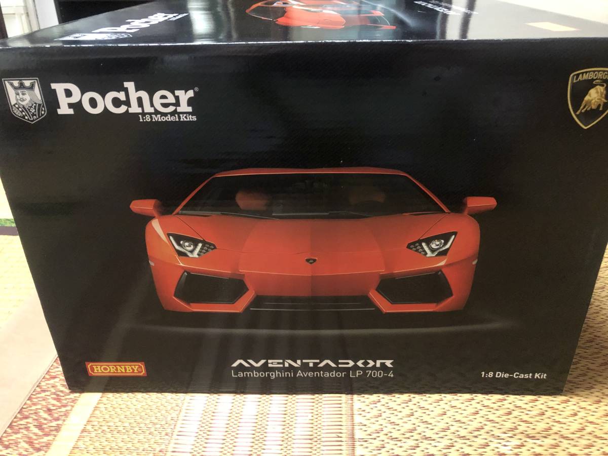 連休値下げ！ポケール1/8 ランボルギーニ アヴェンタドール 組立キット  