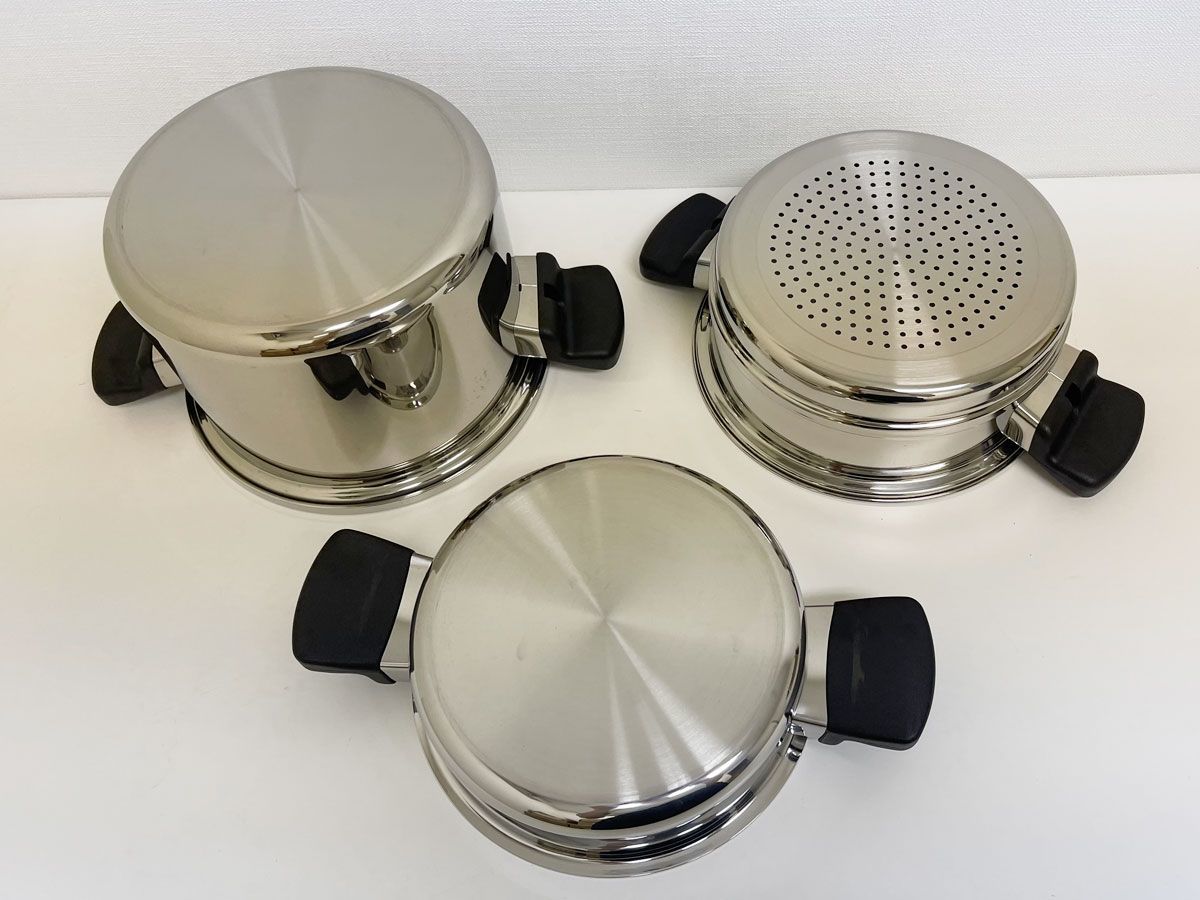F0526-1】【中古】アムウェイ クィーン クックウェア 24ピースセット