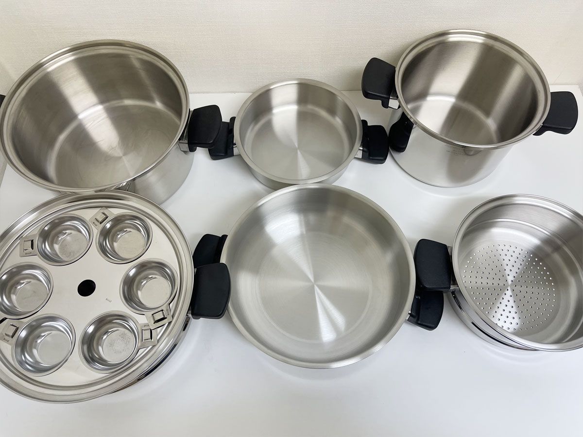 F0526-1】【中古】アムウェイ クィーン クックウェア 24ピースセット