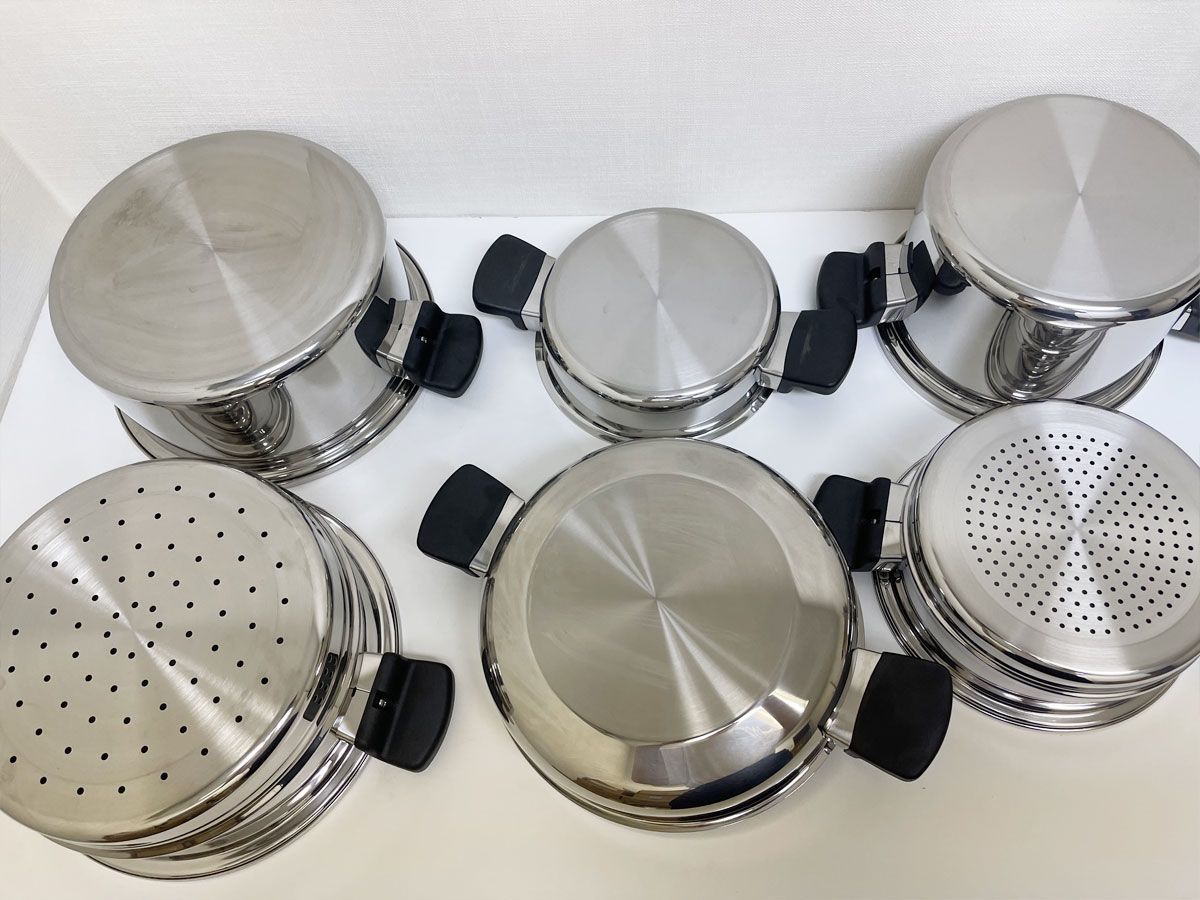F0526-1】【中古】アムウェイ クィーン クックウェア 24ピースセット