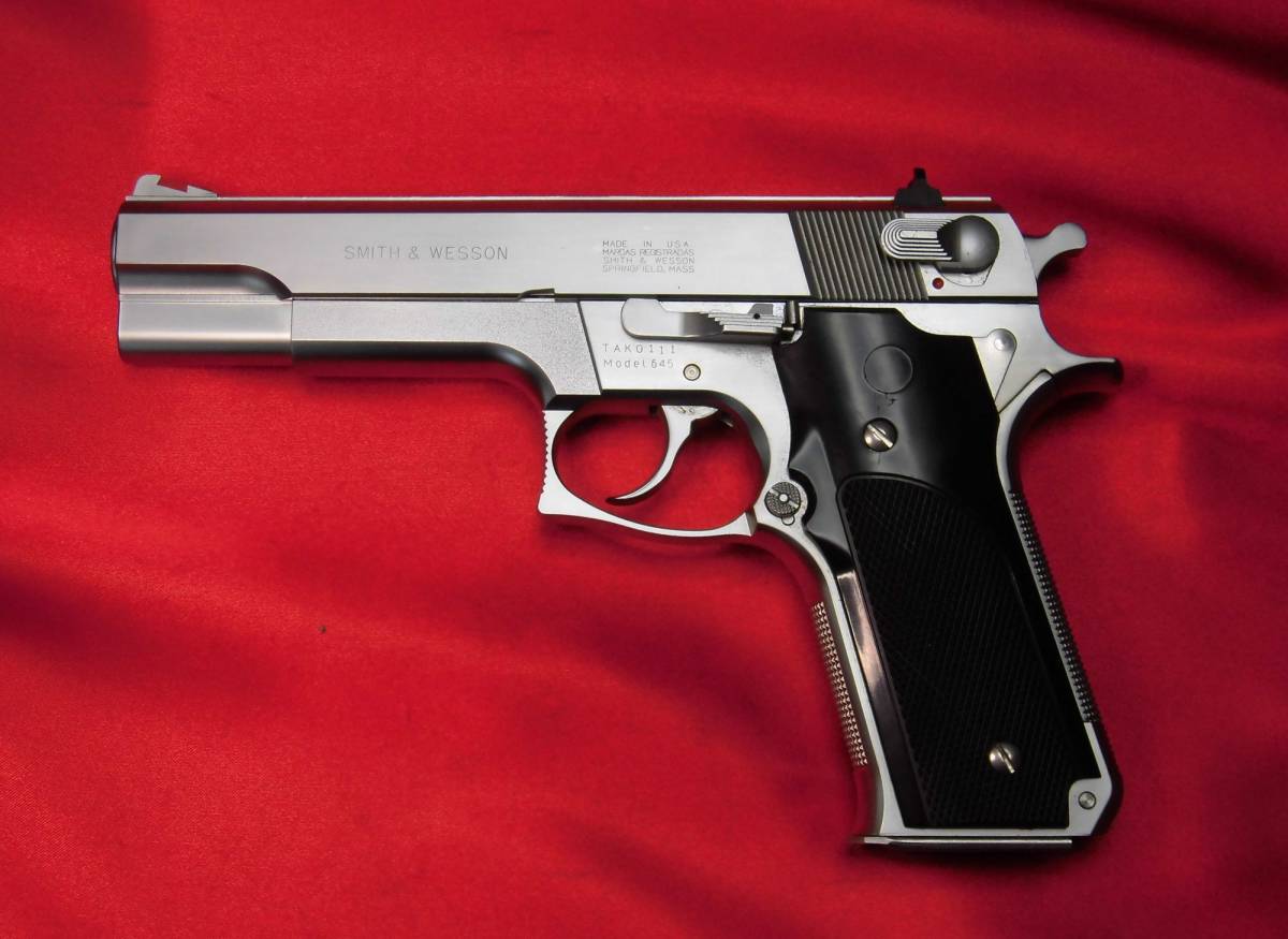 MGC S&W モデル645 シルバーモデルガスガン M645 MGC S&W エアガン
