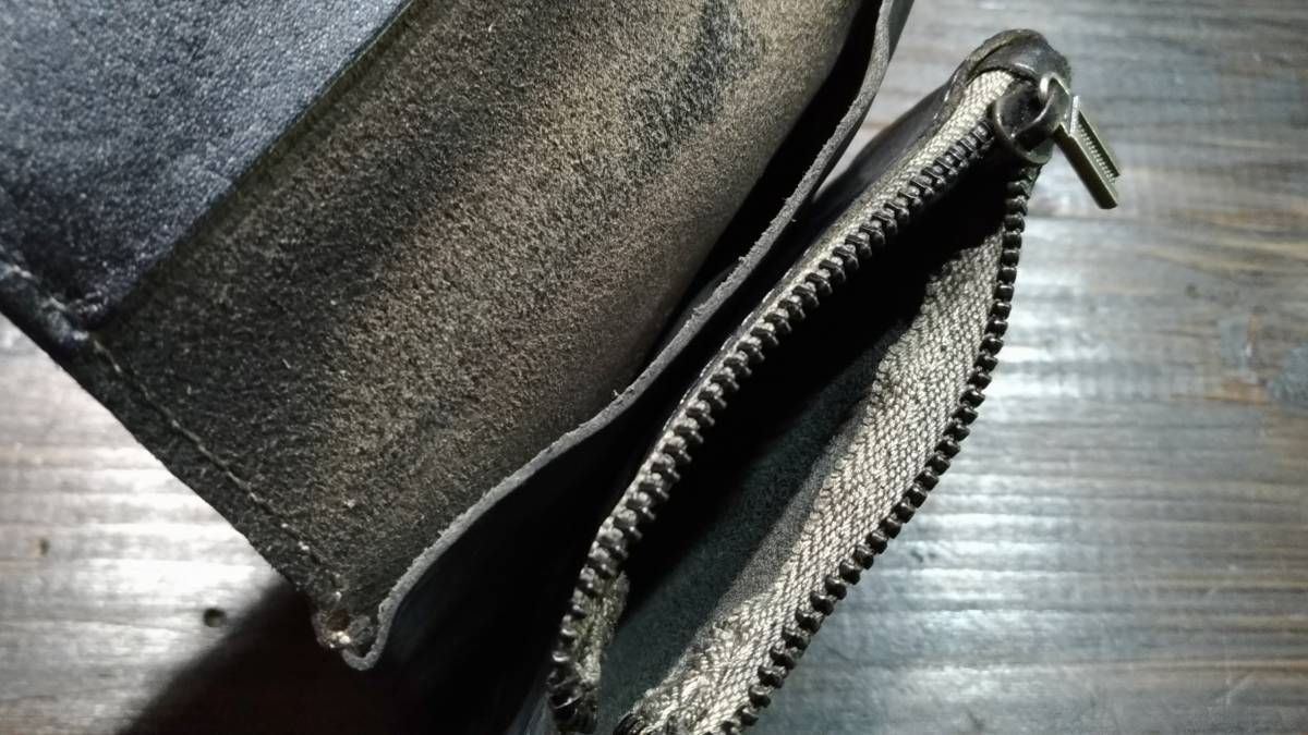 さい 出品 1円スタート DOUBLE RL 【未使用美品】 RRL ブラックレザーコイン