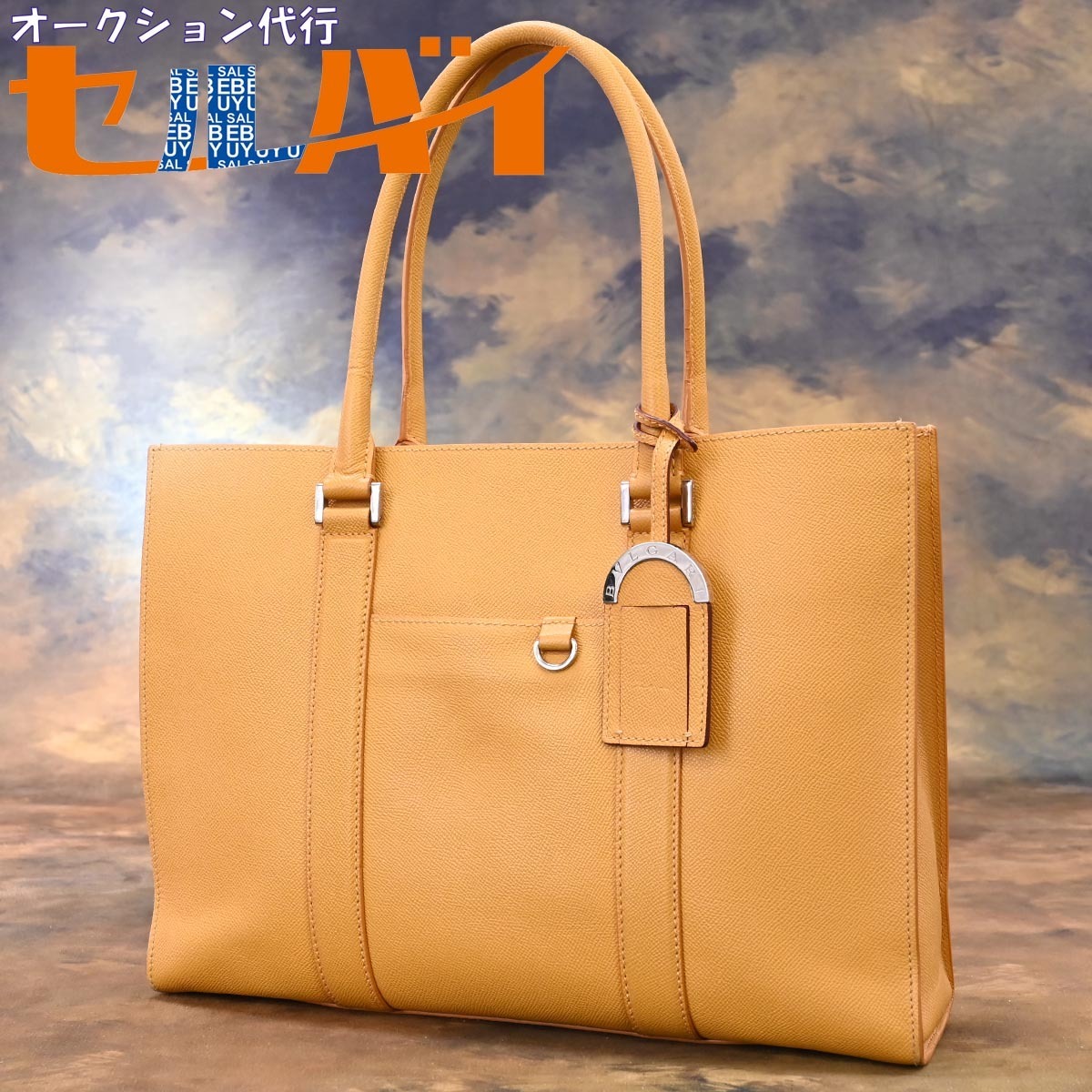 本物 極上品 ブルガリ 絶盤 BVLGARI BVLGARI MAN グレインカーフレザー 