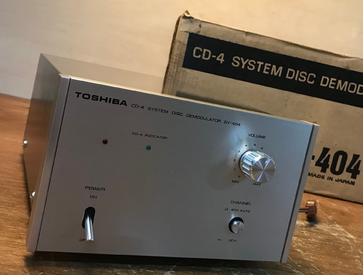 CC-6631 ■送料無料■ 東芝 CD-4 ディモジュレーター アンプ レコード オーディオ機器 SY-404 3178g ●通電のみ確認 /くGOら