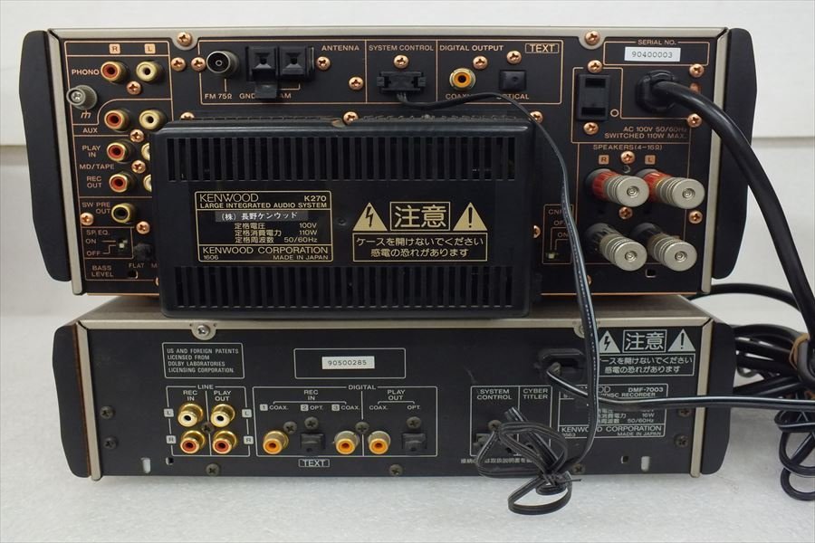 DMF-7003 K270 KENWOOD 609KENWOOD MDデッキ ケンウッド オーディオ CD