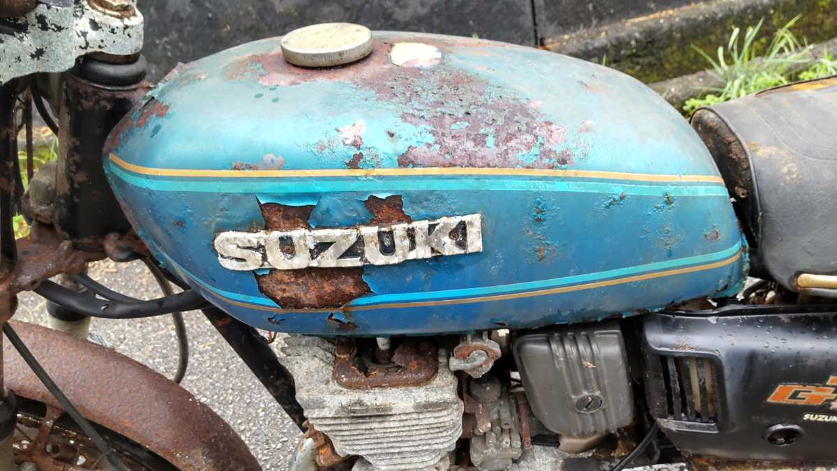 スズキ GT125 書無し 長期保管不動車 部品取り レストアベース GT250 