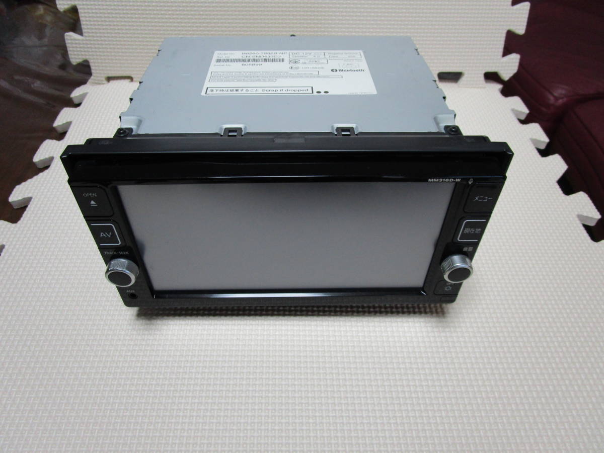 地図SD欠品！日産純正メモリーナビMM316D-W MM316D-W 日産純正 純正ナビ