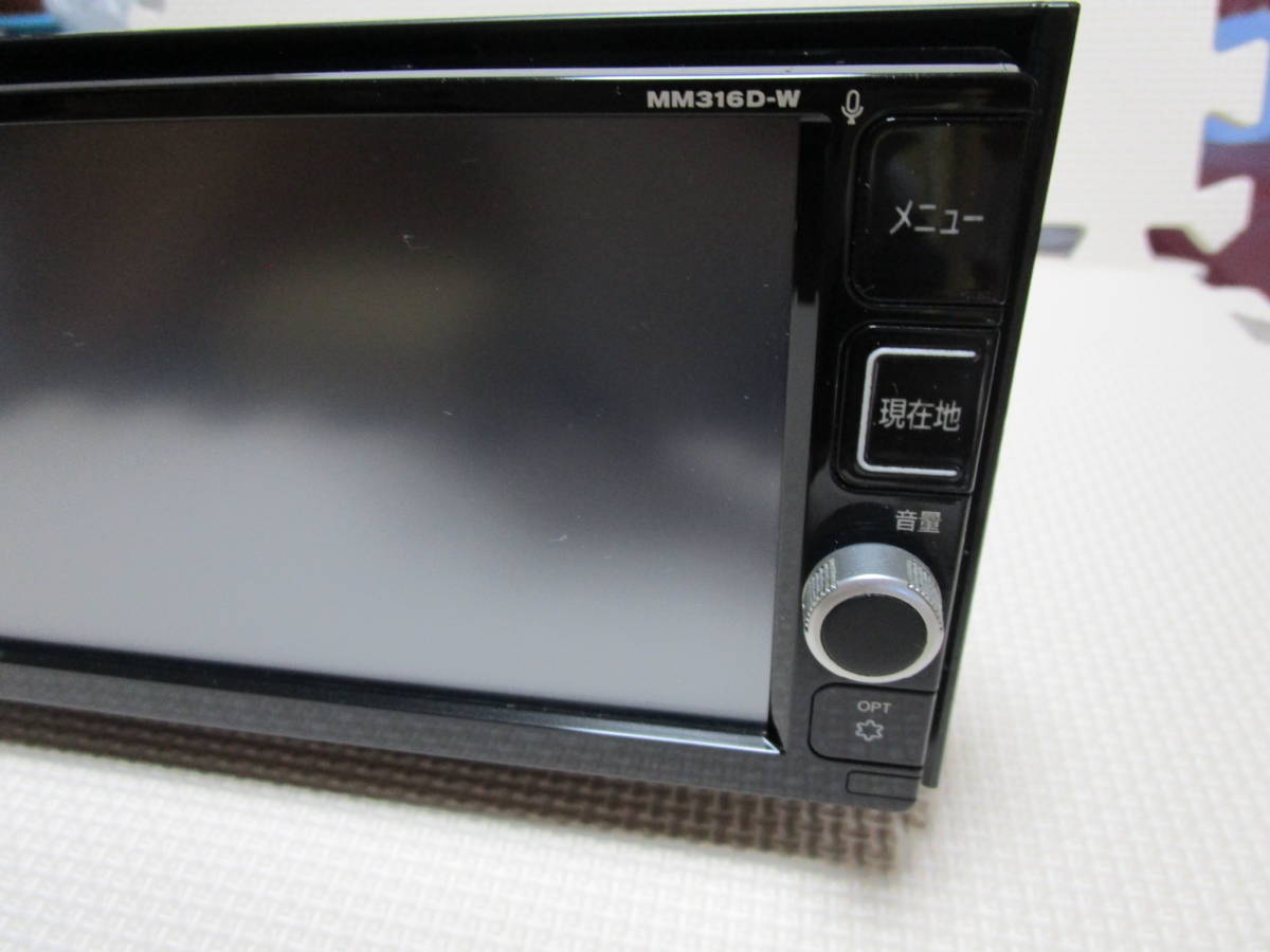 地図SD欠品！日産純正メモリーナビMM316D-W MM316D-W 日産純正 純正ナビ