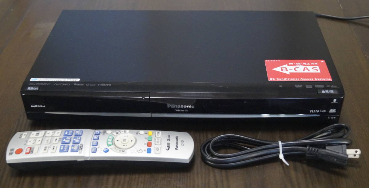 ☆PANASONIC DMR-XW120☆HDDを1TBに増強済み PANASONIC DMR-XW120☆HDD