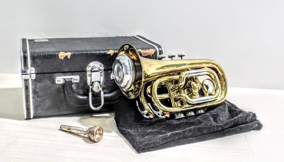 B.0546 SHIMOKURA ミュージカル トランペット ポケットトランペット