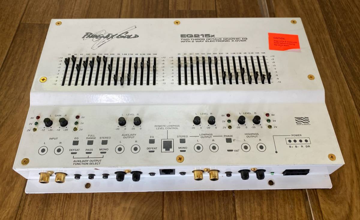 美品PhoenixGold 15バンド2/3オクターブイコライザーEQ-215x Phoenix Equalizer Gold Graphic - Two Octave EQ-215 Car Third Band