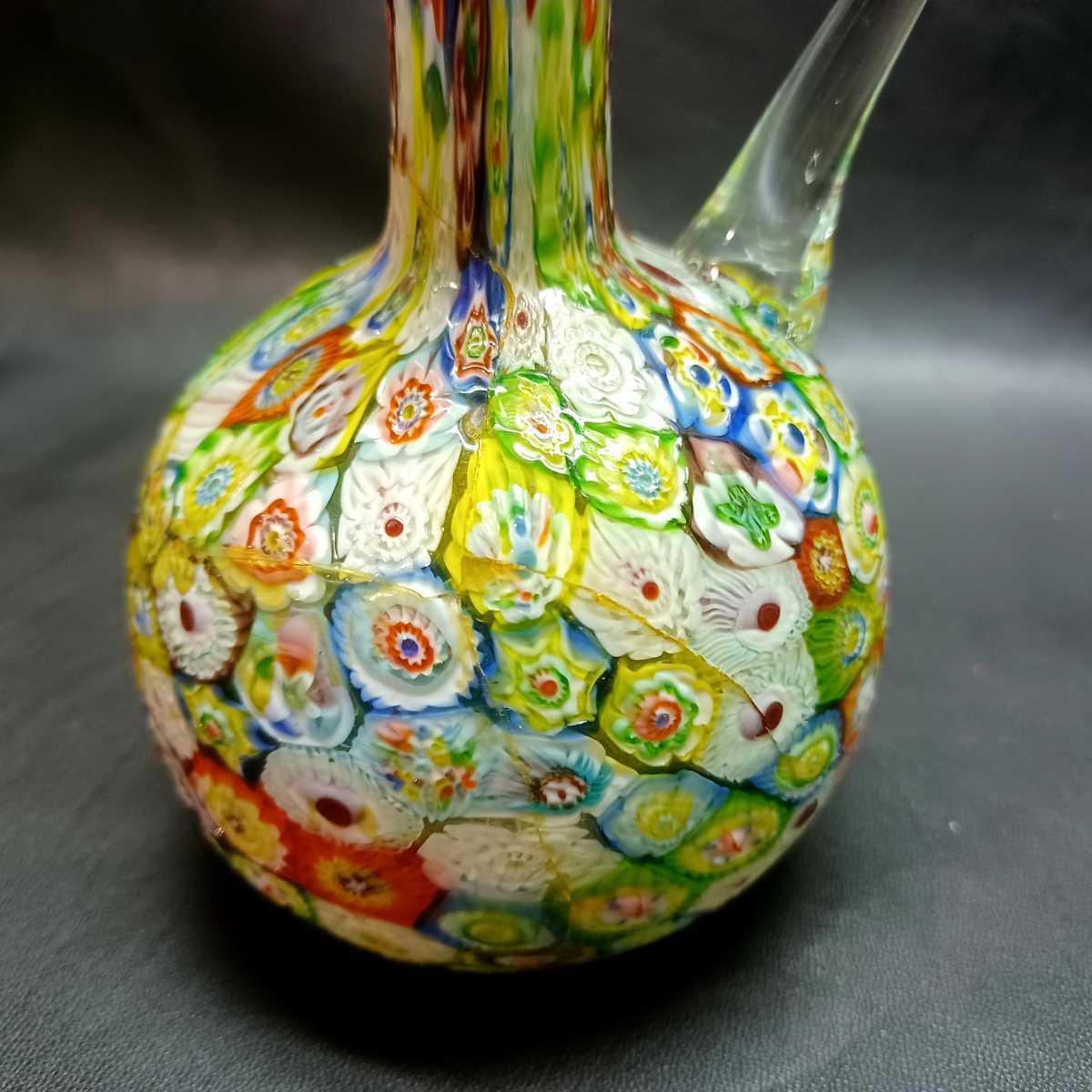MURANO】ITALY☆ムラノ ミルフィオリ 水差し ピッチャー☆ヴェネチアン
