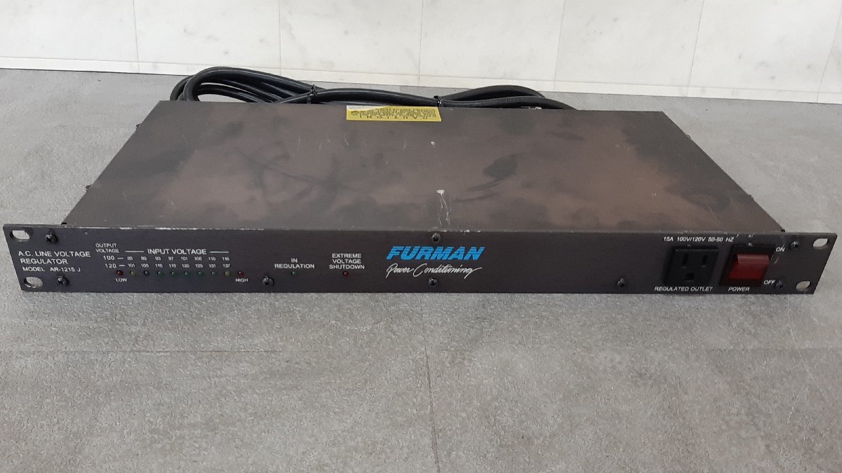 FURMAN AR-1215J 安定化電源です。です。 FURMAN ファーマン AR-1215