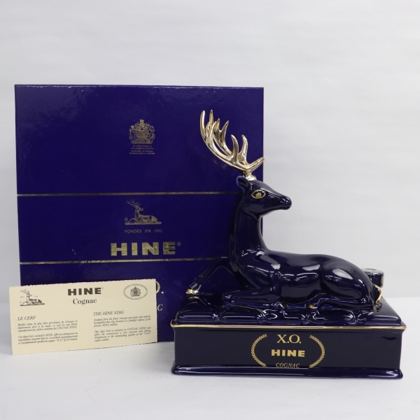 HINE EXTRA COGNAC 金鹿 リモージュ陶器製ボトル 750ml HINE EXTRA