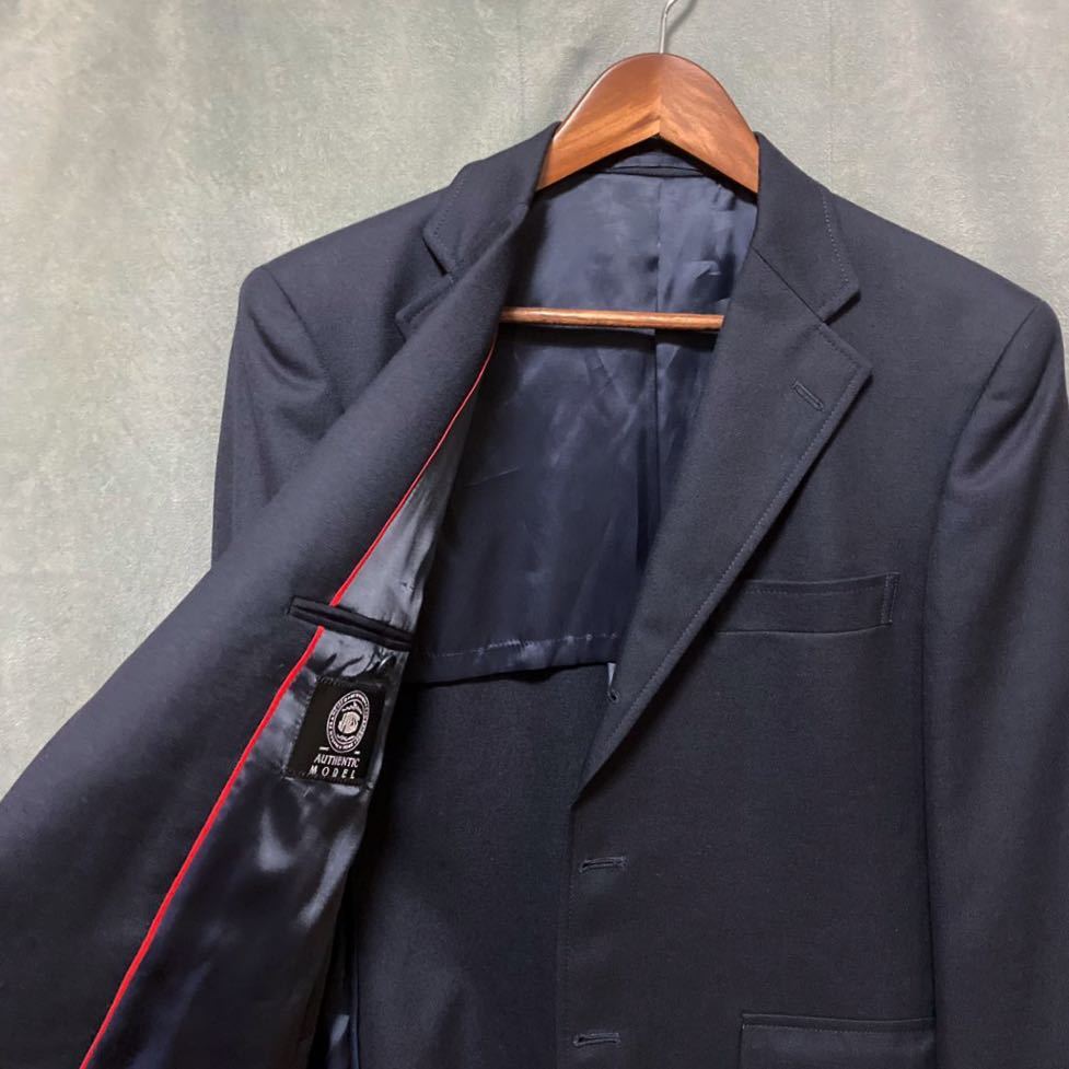 J.PRESS ジェイプレス AUTHENTIC MODEL ウール フラノ 紺ブレザー 金