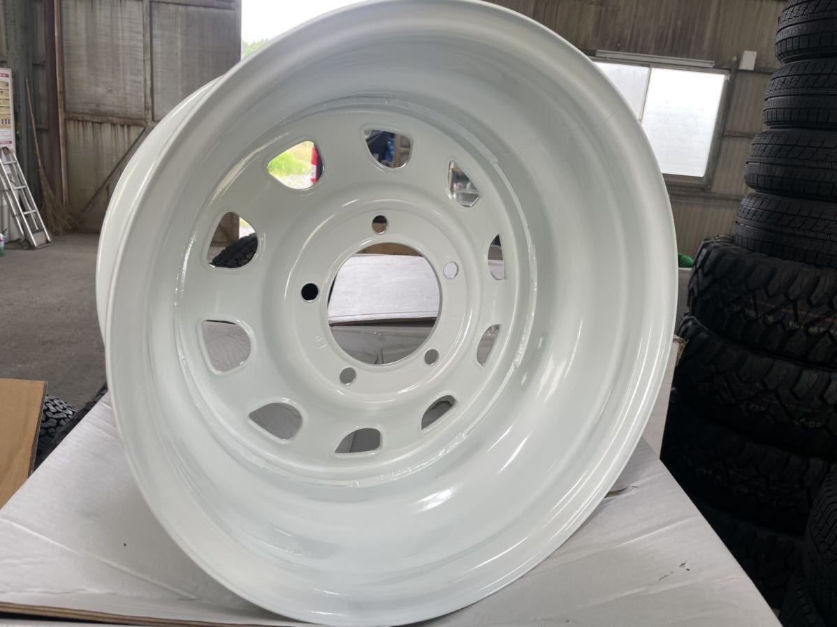 IRON HEADデイトナスチール16インチ8Jオフセット±0 139.7-5H☆ジムニー、三菱ジープ、ダッジラムトラックなどに！ 1円～売り切り！IRON HEADデイトナスチール16インチ8Jオフセット±0