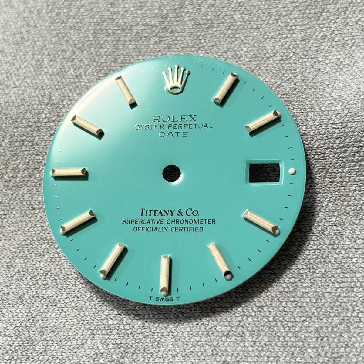 美品 ロレックスパーペチュアルデイト 純正ターコイズブルー