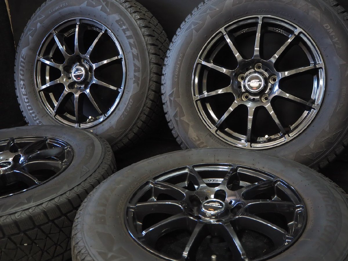 18年製【 215/70R16 / 6.5J+38 114.3-5H 4本 】BS DM-V2 / マルカ 