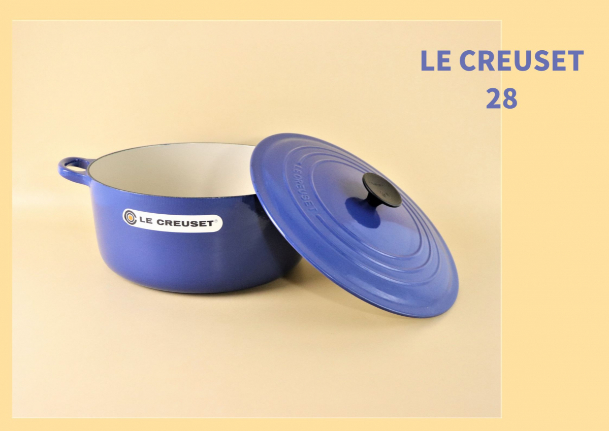 日本未発売 ル・クルーゼ 28cm 両手鍋 限定色マルセイユブルー