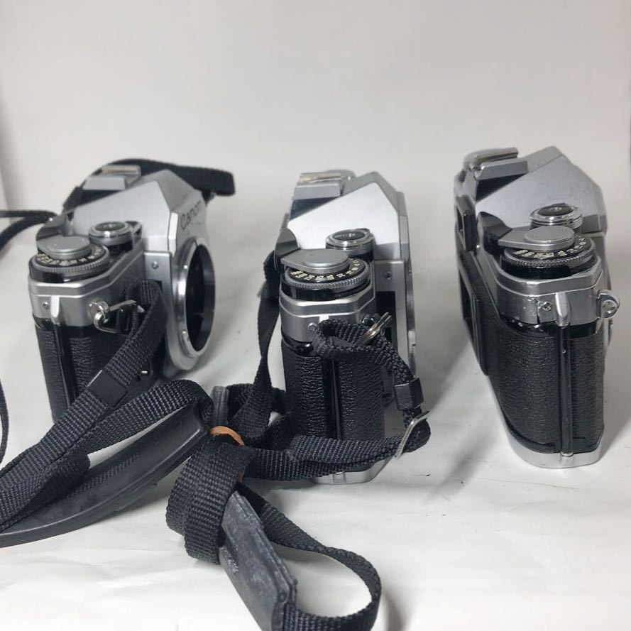 キャノン Canon AE-1 フィルム ジャンク3台セット Canon AE-1 ジャンク 3台セット レンズ3本付き フィルムカメラ 一眼