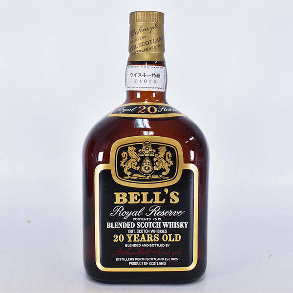 古酒☆ベルズ 20年 ロイヤル リザーブ ☆特級従価 ＊箱付 750ml 43