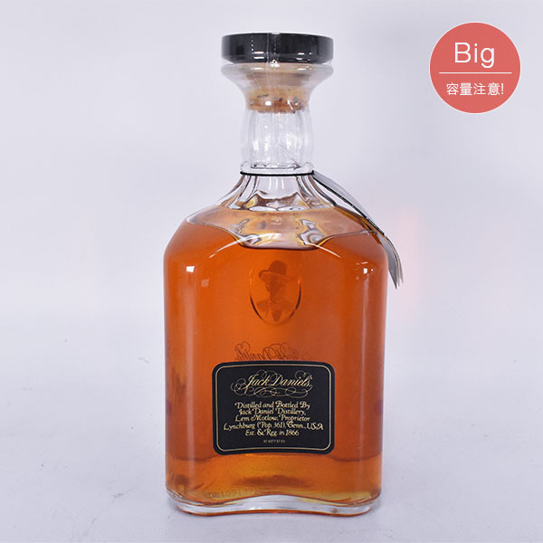 古酒☆ジャックダニエル 125周年記念ボトル デキャンタ ＊箱 替栓付 ※