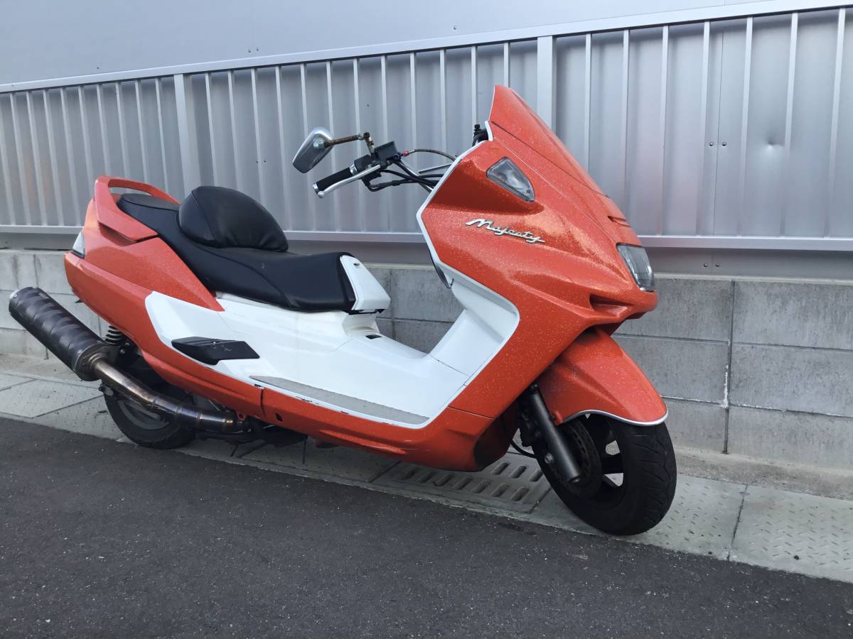 マジェスティ250 福岡 YAMAHA 250cc ジャンク オレンジ おまけパーツ 