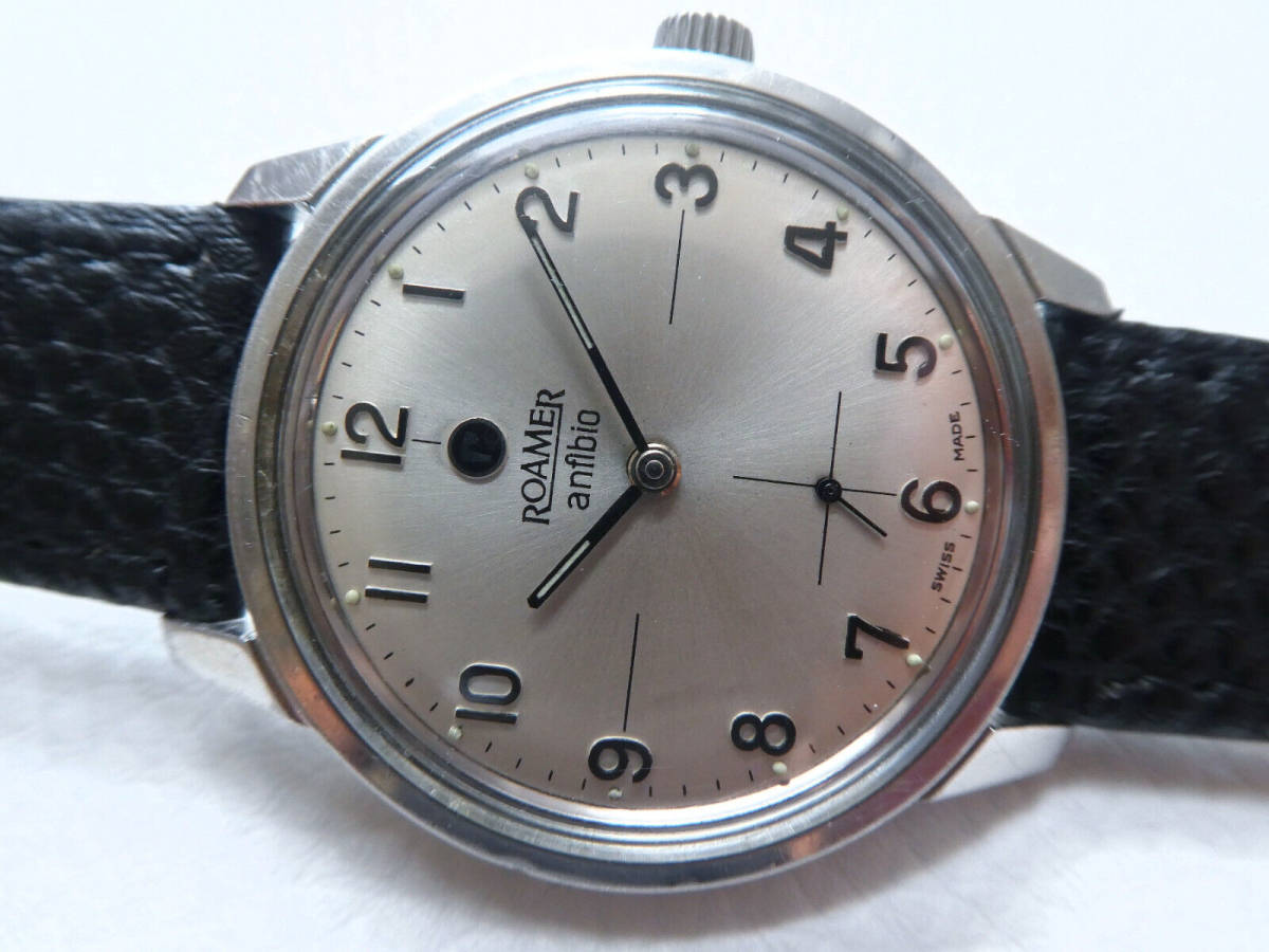xs18◇◇ROAMER ANFIBIO 手巻き cal.424 レア 貴重 ヴィンテージ