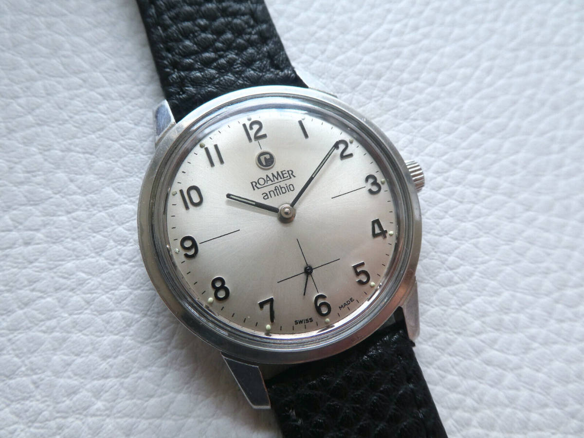 xs18◇◇ROAMER ANFIBIO 手巻き cal.424 レア 貴重 ヴィンテージ
