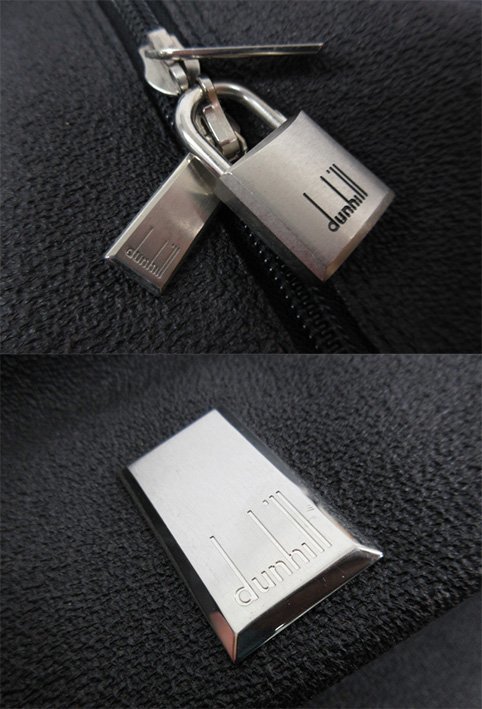 □ HH 美品 【ダンヒル dunhill】 PVC×レザー ボストンバッグ 2WAY