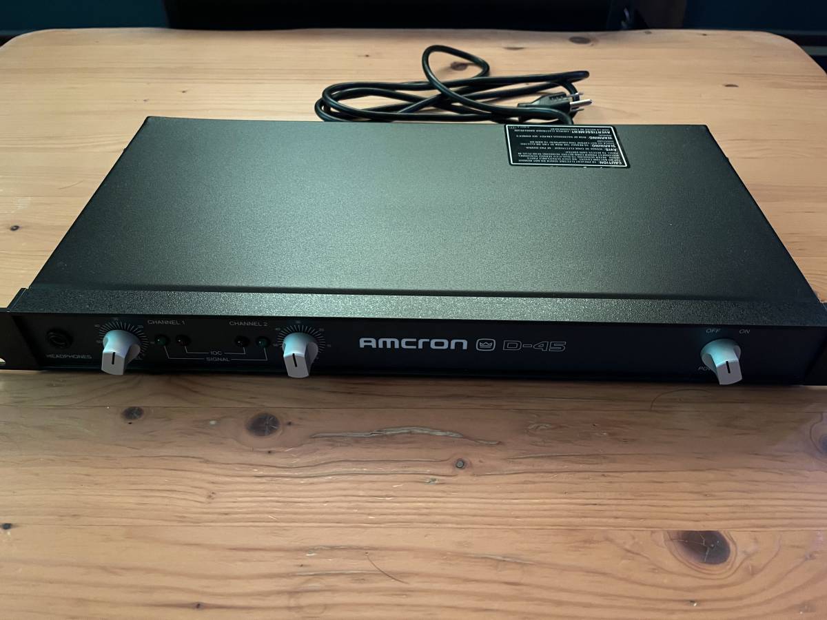 AMCRON(CROWN) アムクロン ステレオパワーアンプ D-45 パワーアンプ