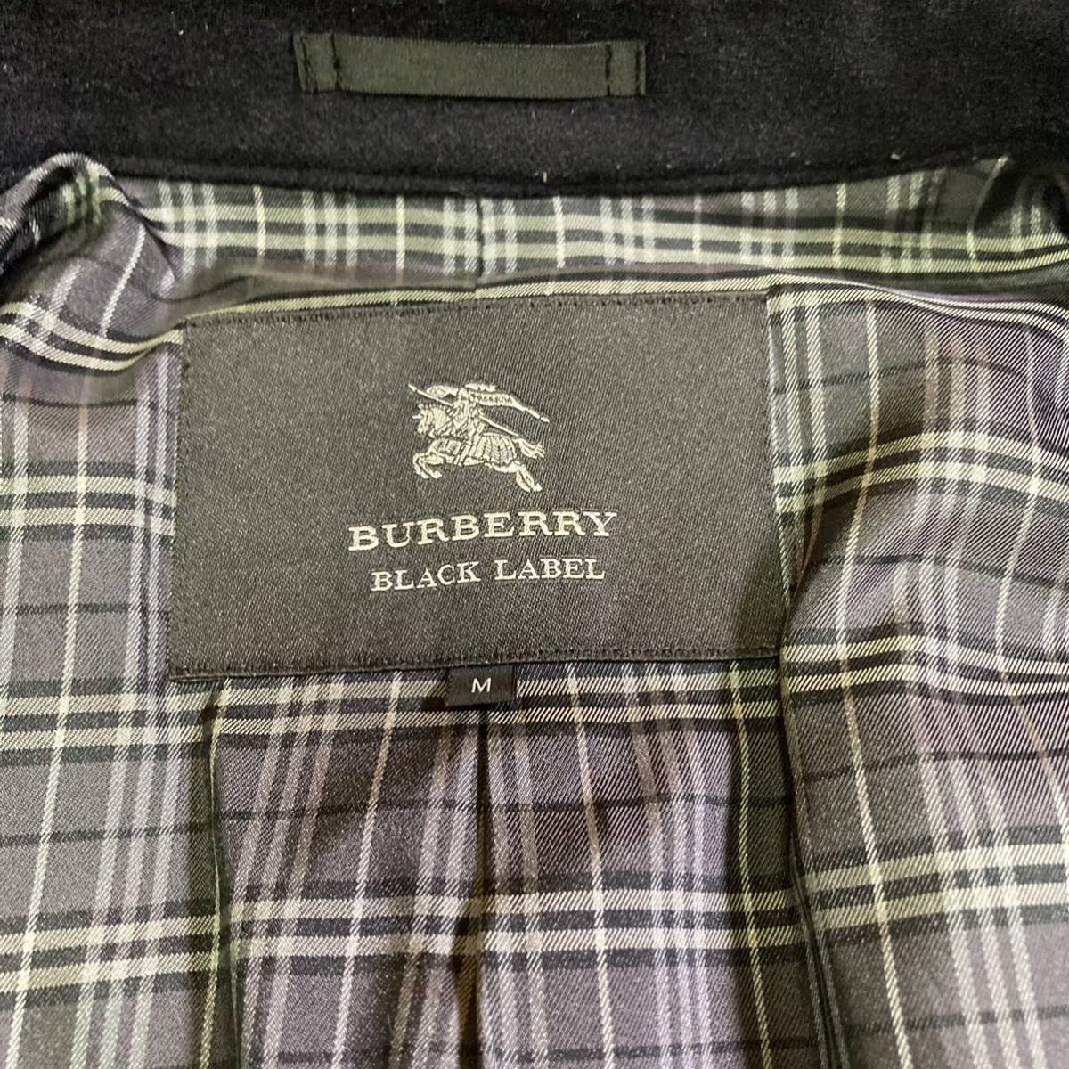 BURBERRY BLACK LABELマリンコート ☆良好☆極上！カシミヤ混☆バーバリーブラックレーベル マリンコート