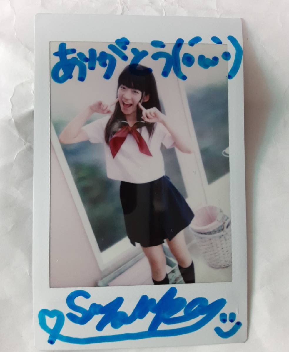 佐藤すずか 4 直筆サイン入りチェキ 飯田愛美鈴 ジュニアアイドル(写真