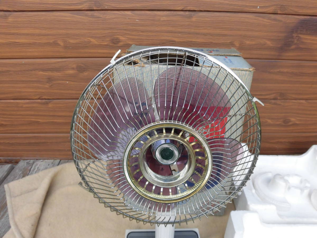 昭和レトロ 東芝 扇風機 SF-30M やぐるま草 箱付き ジャンク(扇風機