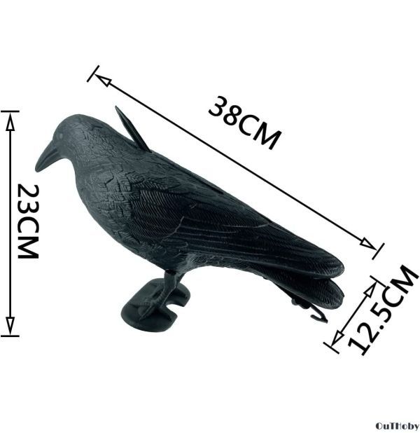 送料無料，安い カラスよけ 38cm ◎ カラス避け 迷惑鳥 撃退 鳥獣害 対策 防止 ◎ 吊るす 吊り下げ ゴミ置き場 菜園 倉庫 ハト スズメ ムクドリ ヒヨドリ