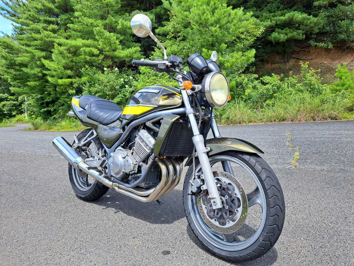 カワサキ バリオス ZR250A 自賠責令和5年8月まで 人気のタイガー タックロールシートプラグ　Fブレーキパッド等交換済 動画あり 