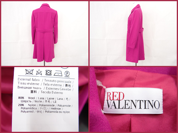 1円 本物 レッドヴァレンティノ コート ピンク RED VALENTINO 