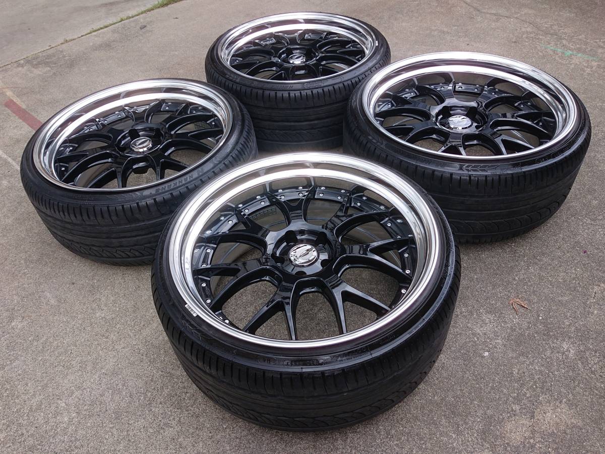深リム！AIMGAIN エイムゲイン GⅡM 21インチ 9.5J/10.5J OFF+20 5H 