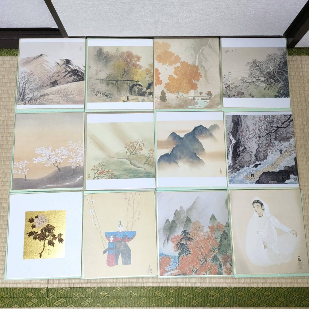 色紙 播磨屋本店 菱田春草 - N36 謹製 他 まとめ 50点 非売品 横山大観