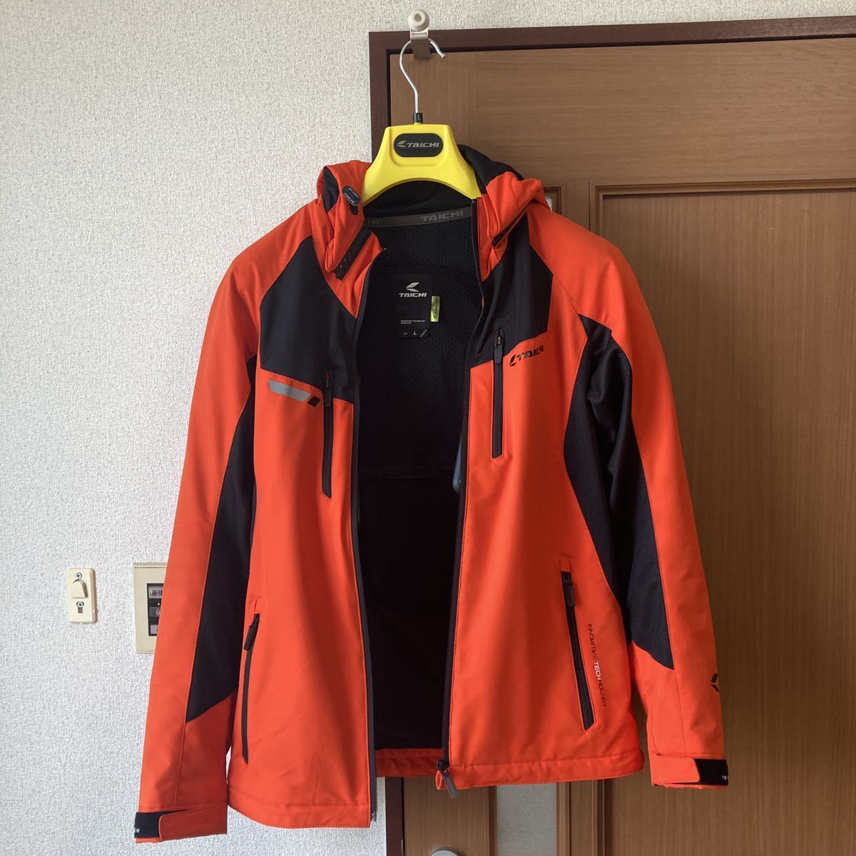 RSタイチ RSJ328 エアーパーカー テックオレンジ Lサイズ メッシュ