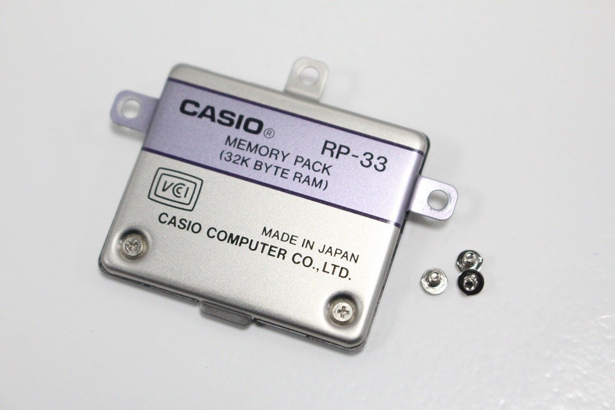 ポケコン用 CASIO メモリ　RP-33 【公式通販】 RAM増設RAM 32KB RP-33 メモリ ポケコン用 CASIO RAM増設RAM 32KB メモリー